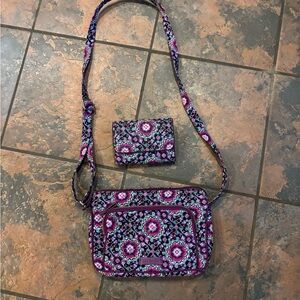 Vera Bradley Crossbody Bag and Wallet Set